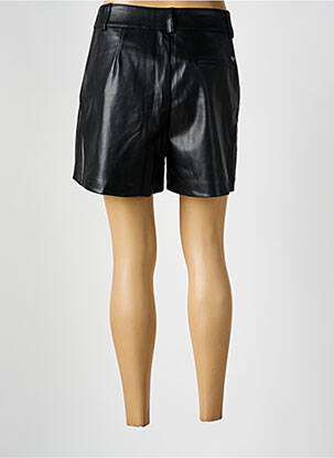 Short tissage simili-cuir taille normale noir LPB femme