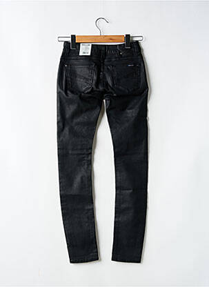 Pantalon slim tissage enduit taille normale noir GARCIA femme