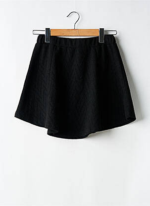 Jupe courte coupe évasée noir DEELUXE femme