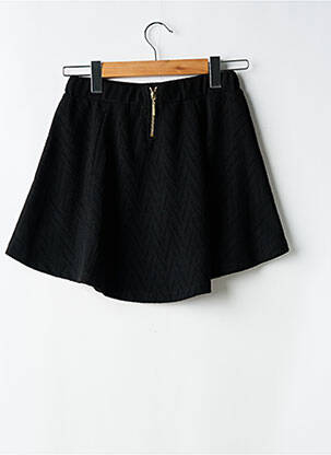 Jupe courte coupe évasée noir DEELUXE femme