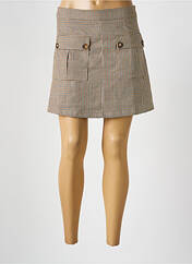 Jupe courte marron LA PETITE ETOILE pour femme seconde vue