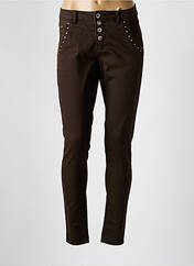 Pantalon slim marron CREAM pour femme seconde vue