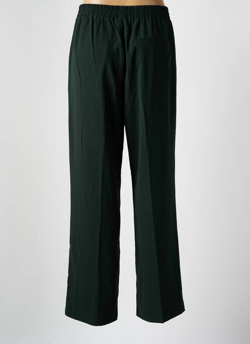 Pantalon droit tissage crêpe taille normale vert GRACE & MILA femme