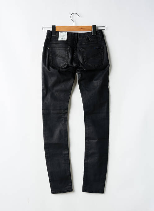 Pantalon slim tissage enduit taille normale noir GARCIA femme