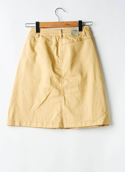 Jupe mi-longue coupe évasée jaune CREAM femme