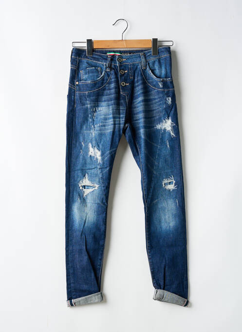 Jeans coupe slim bleu PLEASE pour femme