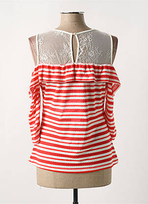 Top stretch manches 3/4 rouge JUS D'ORANGE femme