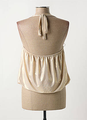 Top sans manche sans manche beige RINASCIMENTO femme