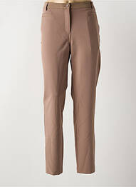 Pantalon slim taille élastique taille normale marron ANA SOUSA femme