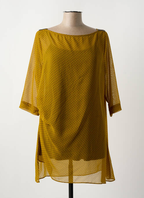 Tunique manches longues jaune GABRIELLE BY MOLLY BRACKEN pour femme