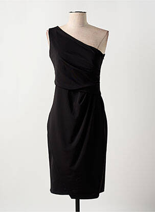 Robe mi-longue sans manche sans manche noir RINASCIMENTO femme