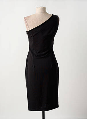Robe mi-longue sans manche sans manche noir RINASCIMENTO femme