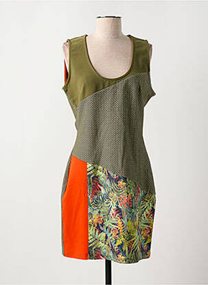 Robe courte sans manche sans manche vert SMASH! femme