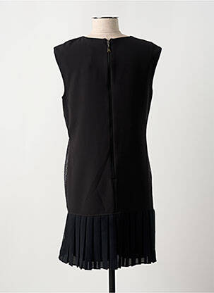 Robe courte fermeture zippée au dos sans manche noir ANA SOUSA femme