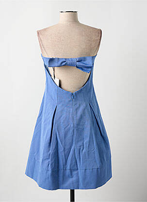 Robe courte fermeture zippée au dos sans manche bleu SINEQUANONE femme