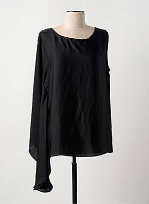 Top col rond manches longues noir SINEQUANONE femme