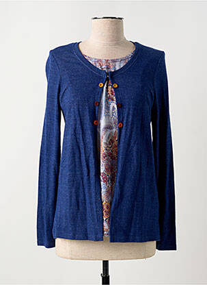 Twin-set fermeture boutonnée sur le devant bleu KALISSON femme