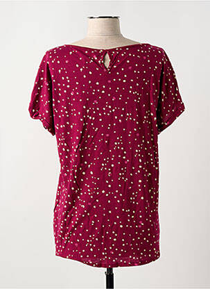 Top imprimé fantaisie manches courtes violet CECIL femme