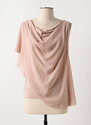 Top coupe cintrée sans manche rose RINASCIMENTO femme