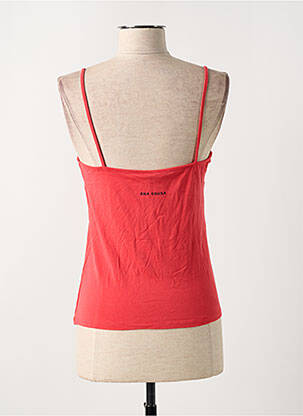 T-shirt coupe cintrée fines bretelles rouge ANA SOUSA femme
