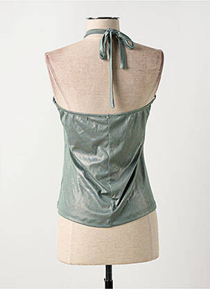 Top coupe cintrée fines bretelles vert RINASCIMENTO femme