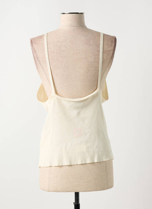 Top coupe cintrée fines bretelles blanc MOLLY BRACKEN femme