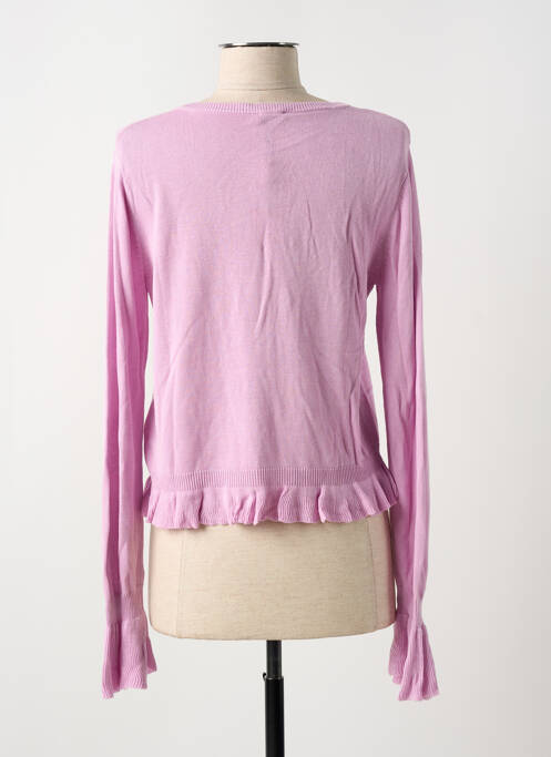 Gilet manches longues violet ANA SOUSA femme