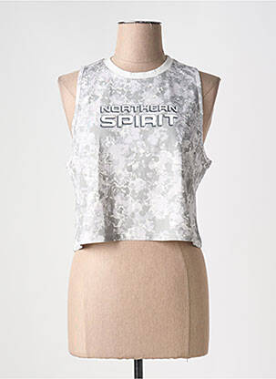 Top tissage jersey sans manche gris NORTHERN SPIRIT femme