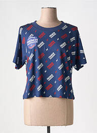 T-shirt imprimé fantaisie manches courtes bleu NORTHERN SPIRIT femme