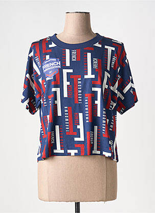 T-shirt imprimé fantaisie manches courtes bleu NORTHERN SPIRIT femme