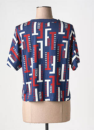 T-shirt imprimé fantaisie manches courtes bleu NORTHERN SPIRIT femme