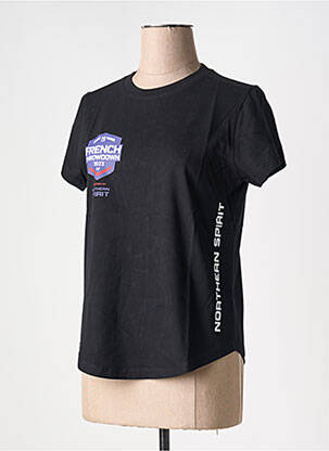 T-shirt sérigraphie manches courtes noir NORTHERN SPIRIT femme