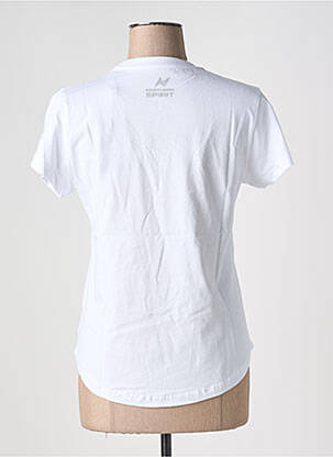 T-shirt sérigraphie manches courtes blanc NORTHERN SPIRIT femme