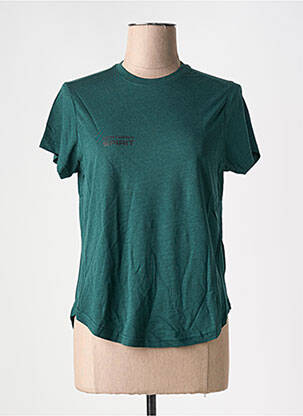 T-shirt sérigraphie manches courtes vert NORTHERN SPIRIT femme