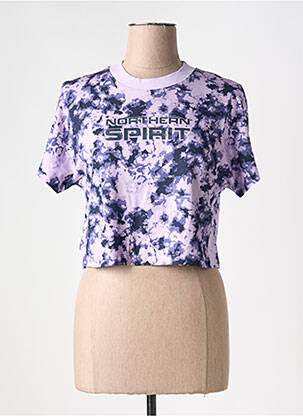 T-shirt coupe droite manches courtes violet NORTHERN SPIRIT femme