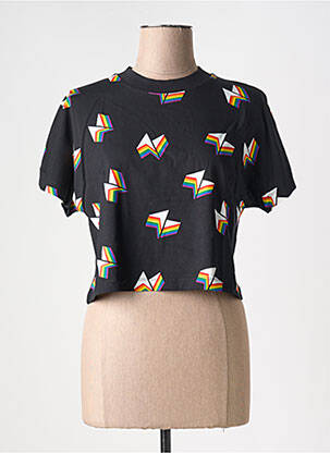 T-shirt imprimé fantaisie manches courtes noir NORTHERN SPIRIT femme