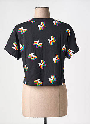T-shirt imprimé fantaisie manches courtes noir NORTHERN SPIRIT femme