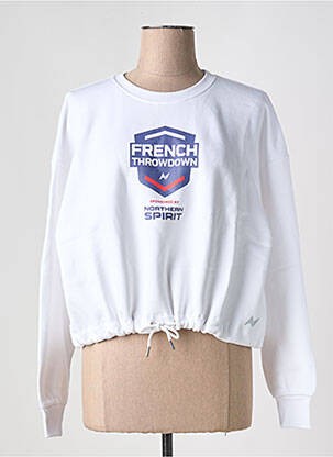 Sweat-shirt stretch manches longues blanc NORTHERN SPIRIT femme