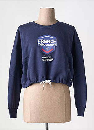 Sweat-shirt stretch manches longues bleu NORTHERN SPIRIT femme