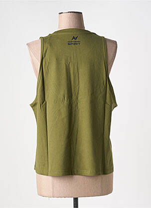 Débardeur coupe droite sans manche vert NORTHERN SPIRIT femme