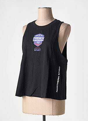 Débardeur coupe droite sans manche noir NORTHERN SPIRIT femme