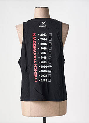 Débardeur coupe droite sans manche noir NORTHERN SPIRIT femme
