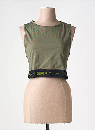Top tissage jersey sans manche vert NORTHERN SPIRIT femme