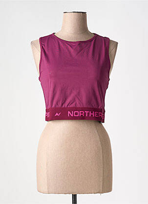 Top tissage jersey sans manche violet NORTHERN SPIRIT femme