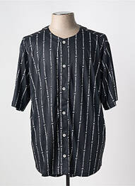 Chemise manches courtes imprimé fantaisie noir NORTHERN SPIRIT homme