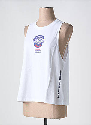 Débardeur coupe droite sans manche blanc NORTHERN SPIRIT femme