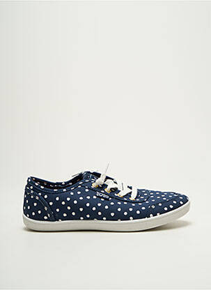 Baskets bout rond talon plat jusqu'à 3cm bleu SKECHERS femme