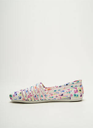 Espadrilles talon plat jusqu'à 3cm blanc SKECHERS femme