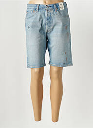 Bermuda coupe droite taille normale bleu LEVIS femme