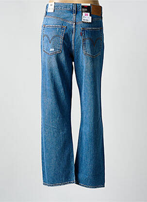 Jean coupe flare fermeture zippée sous rabat boutonné bleu LEVI'S femme